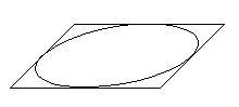 平行四辺内接の楕円の作図