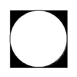 円外側のソリッド図形